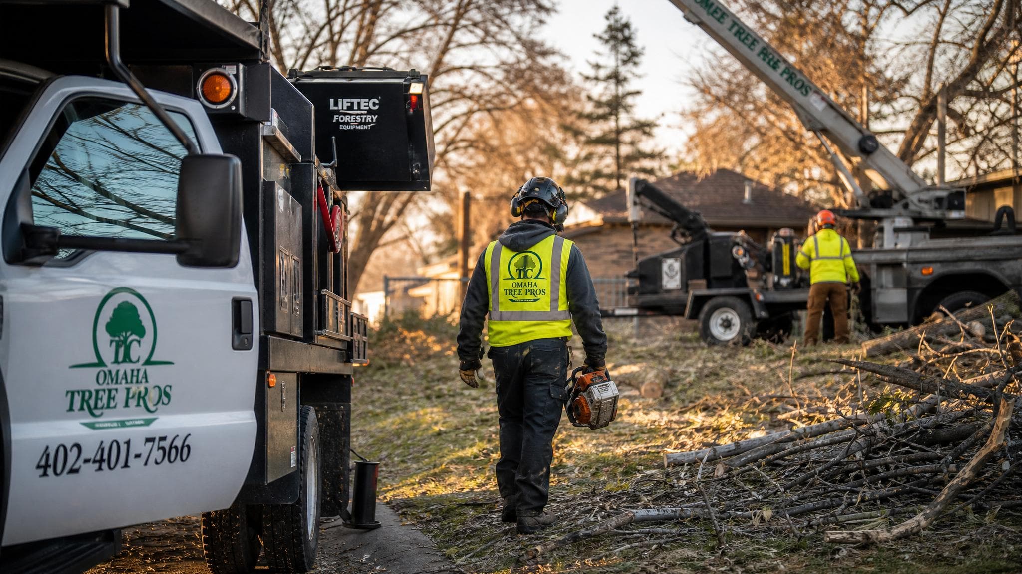 Tree removal in progress